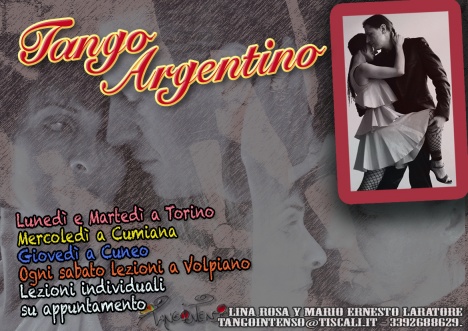tango argentino lezioni con Lina y Mario