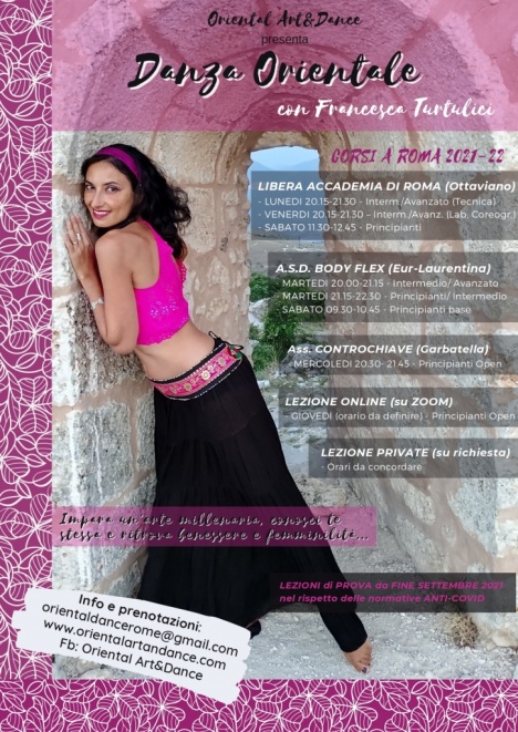 Corsi Danza Orientale 2021-22_Oriental Art&Dance
